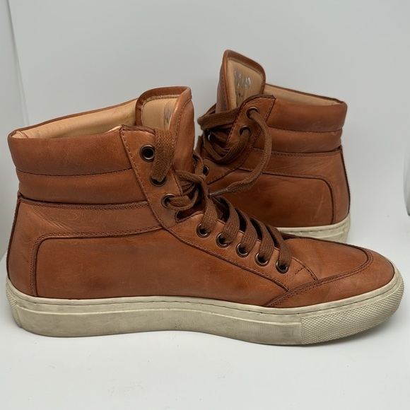 Koio Primo Luna Castagna Hue Brown Men's High-Top Sneakers Shoes Size 38 - Picture 11 of 16